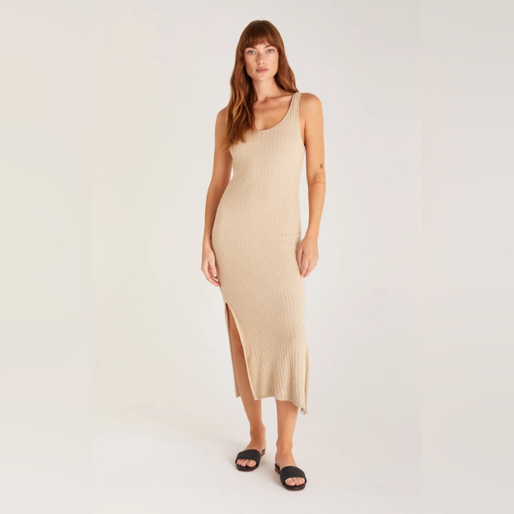 Z Supply Brayden Crochet Knit Midi Dress in
Oatmeal